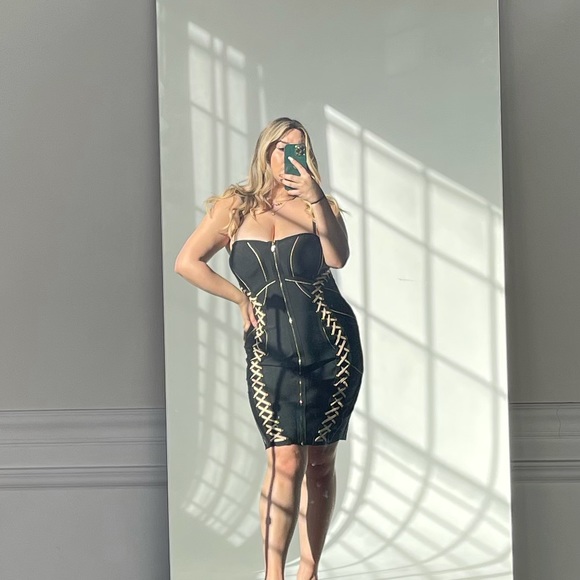 Sexy Black bandage dress 🔥 Plus size - Picture 2 of 3